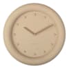 Horloge ronde en résine petra 30 cm marron sable