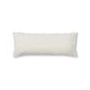 Funda de almohada de lino, algodón y poliéster beige 45x125 cm