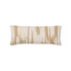 Taie d'oreiller en popeline de coton 300 fils jaune 45x125 cm