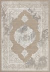 Orientalischer Vintage Teppich Beige/Weiß 120x170