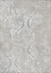 Alfombra vintage oriental blanco/gris 200x275