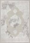 Orientalischer Vintage Teppich Weiß/Grau 120x170