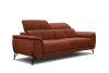 3-Sitzer XXL Sofa aus Stoff, rot