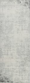 Tapis Couloir Abstrait Moderne Blanc/Gris 80x220