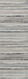 Tapis Couloir Scandinave Moderne Blanc/Gris/Bleu 80x220