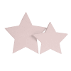 Estrellas infantiles artesanales madera pino rosa 26 cm y 21 cm