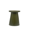 Table d'appoint en céramique D35cm vert mousse