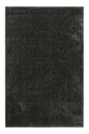 Tapis poils longs doux brillant gris anthracite 133x200