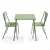 Stuhl  Gartentisch quadratisch und 2 Bistrostühle in Kaktusgrün