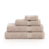 Pack de 2 toallas 100% algodón peinado 650 gr marrón 50x100 cm