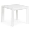 Tavolino per lettino da esterno in alluminio bianco