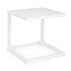 Tavolino da caffe per lettino in alluminio bianco 40 cm