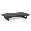 Tavolino per esterno struttura in alluminio nero 126x73.5 cm