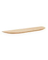 Étagère arrondie en bois de sapin flottant marron clair 200cm