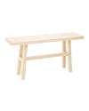 Banc en bois de sapin naturel 100x50cm