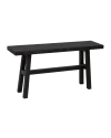 Banc en bois de sapin noir 100x50cm