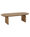 Table basse ovale en bois de sapin vieilli 120cm