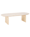 Table basse ovale en bois de sapin naturel 120cm