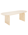 Table à manger ovale en bois de sapin naturel 160cm