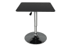 Tavolo da bar regolabile in altezza quadrato 60×60 in mdf nero