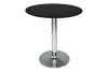Tavolo da bar rotondo 70 cm in mdf nero