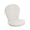 Cojín para silla de exterior 100% algodón beig 48x90 cm