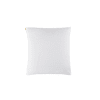Taie d'oreiller en double gaze de coton blanc immaculé 65x65 cm