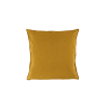 Taie d'oreiller en double gaze de coton jaune safran 65x65 cm
