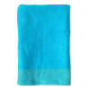Serviette de bain éponge velours unie "Shady" Turquoise 90x160