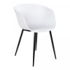 Chaise moderne intérieure extérieure en plastique blanc