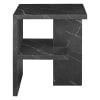 Tavolino effetto marmo nero