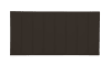 Tête de lit tapissée en velours marron 145x57cm