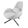 Fauteuil Design Bouclette Teddy 88cm Blanc - Gamm vert