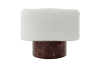 Lampe de table en marbre marron