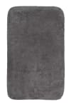 Tappeto da bagno in cotone pelo lungo grigio 80x150