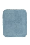 Tappeto da bagno in cotone pelo lungo grigio-blu 55x65