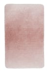 Flauschiger Badteppich rosa, waschbar und rutschhemmend 60x100