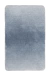 Flauschiger Badteppich blau, waschbar und rutschhemmend 80x150