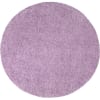 Tapis à poils longs rond violet de parme 120x120cm