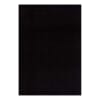 Tapis uni noir à relief linéaire 200x290cm