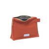 Trousse de toilette en toile de coton bio orange flamboyant