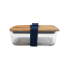 Lunch box cookut verre bleu