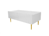 Table basse style contemporain 120 cm blanc / doré