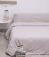 Funda nórdica percal 200 hilos lavado algodón Rosa cama de 135 cm