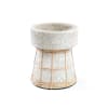 Portacandele In Pietra Di Cristallo Quarzo Rosa OUNONA, Forma Naturale 6x6 Cm, Base Per Tea Light E Decorazione Tavolo, Artigianato Fatto A Mano Per Cene Romantiche - 3