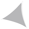 Voile d'ombrage triangulaire grande taille gris
