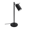 Lámpara de mesa negro acero alt. 43 cm