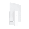 Applique carrée en bois, blanc L: 16cm