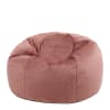 Pouf velours rose