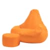 Outdoor-Sitzsack mit Fußhocker, Orange